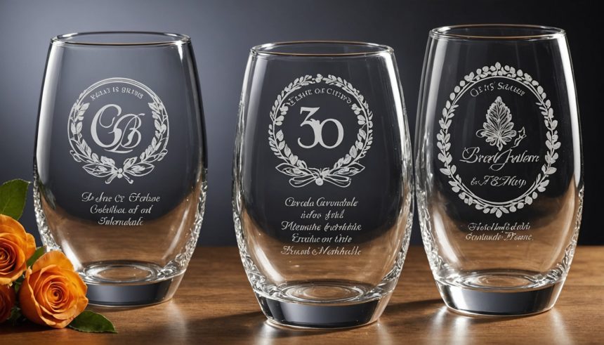 Verre gravé personnalisé pour des cadeaux mémorables et uniques