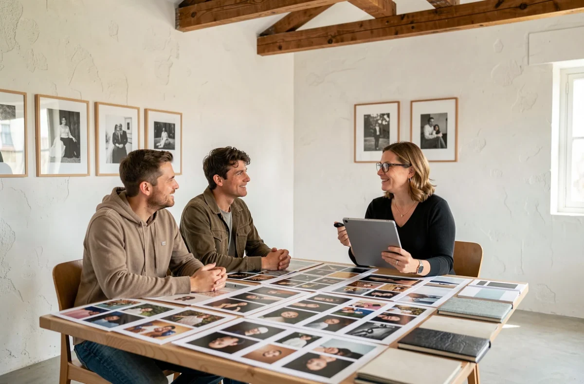 Consultation avec un photographe professionnel à Digne-les-Bains pour un reportage photo de couple