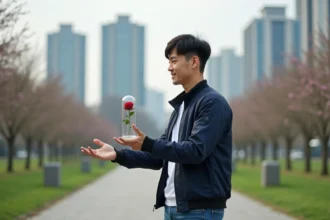Rose éternelle symbolisant des sentiments durables et profonds